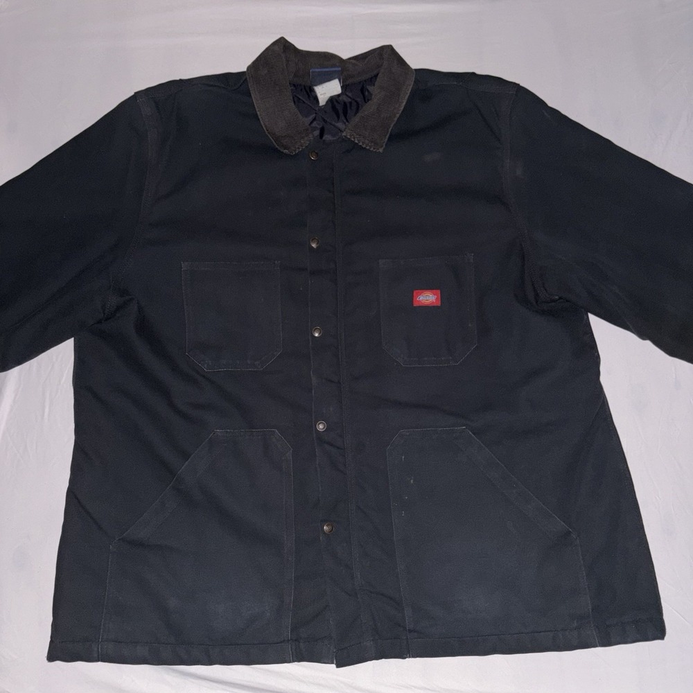 Dickies Jacket Mens 3XL Black Heavyweight Quilt Lined Field Vintage Big & Tall